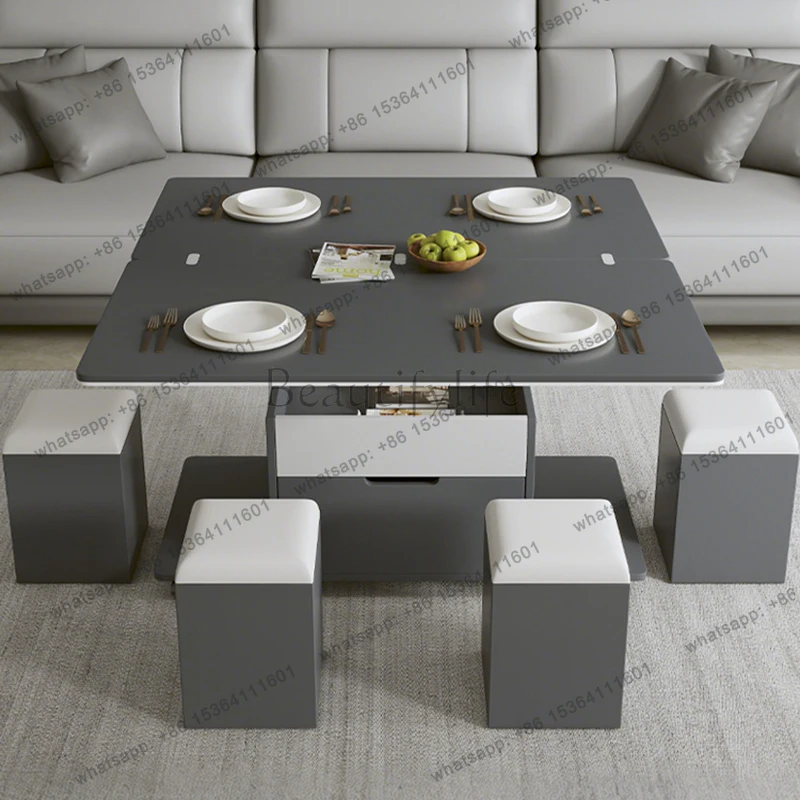 

Modern Multifunction Coffee Tables Lift Top Design Storage Premium Coffee Tables Unique Trendy Mesa Centro Elevable Furniture
