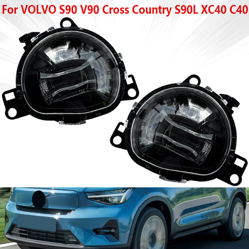 For VOLVO S90 V90 Cross Country S90L XC40 C40 LED Fog Lights Fog Lamp Daytime Running Lights 32365034 32365035 32228794 32228795