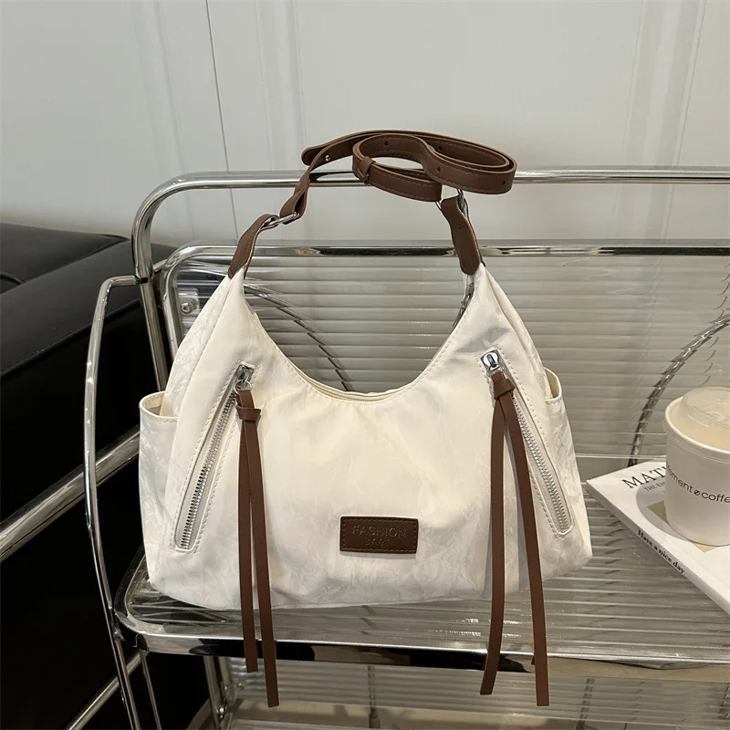 

​​2025 New Large Capacity Tote Bag Womens Trendy Dumpling Shoulder Bag Minimalist Casual Crossbody Purse Commuter Handbag