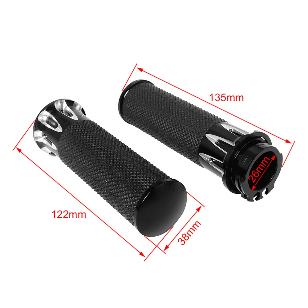 25mm CNC Aluminum Hollow Handlebar Hand Grips Motorcycle Modification Parts Fit for Ha rley 883 XL1200 Handle Grip view 5