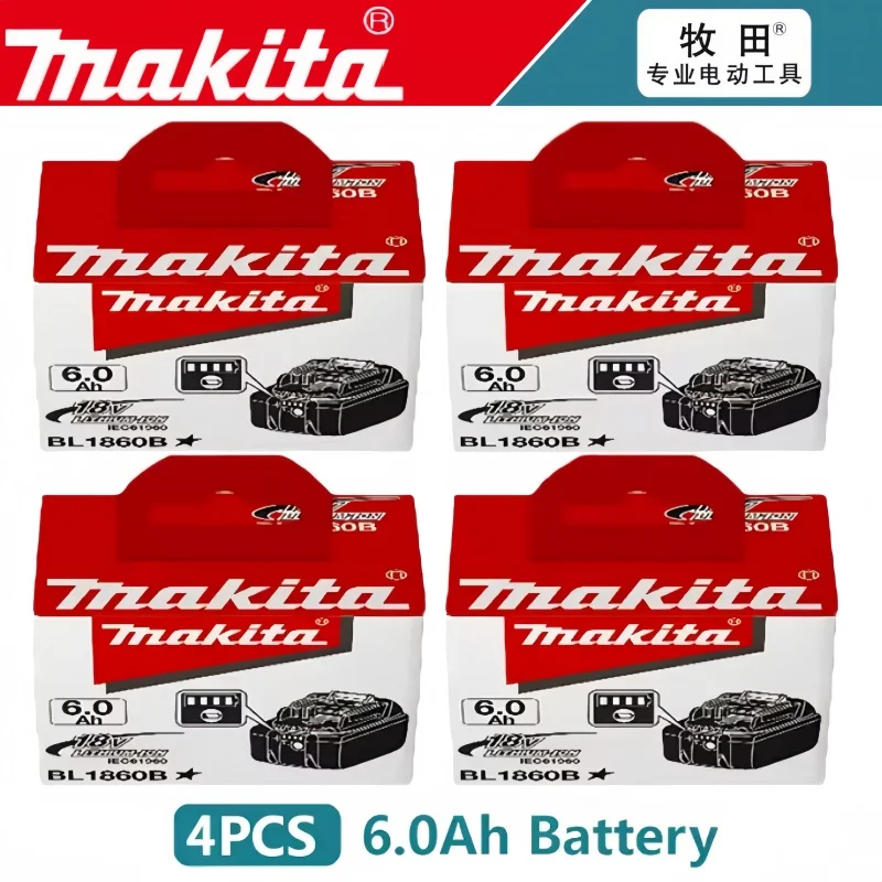 💎100%Makita 6.0 Ah Battery 18V LXT Lithium-Ion BL1860 with L