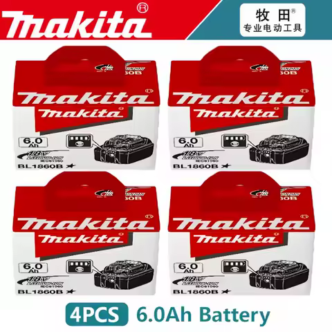 💎100%Makita 6.0 Ah Battery 18V LXT Lithium-Ion BL1860 with LED Indicator Battery18v Battery power tool battery Original 18v 6Ah