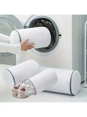 Versatile Shoe Washing Bag - Durable Mesh Laundry Bag for Sneakers, Running Shoes, Socks & Bras with Zipper Closure, Laundry Bag