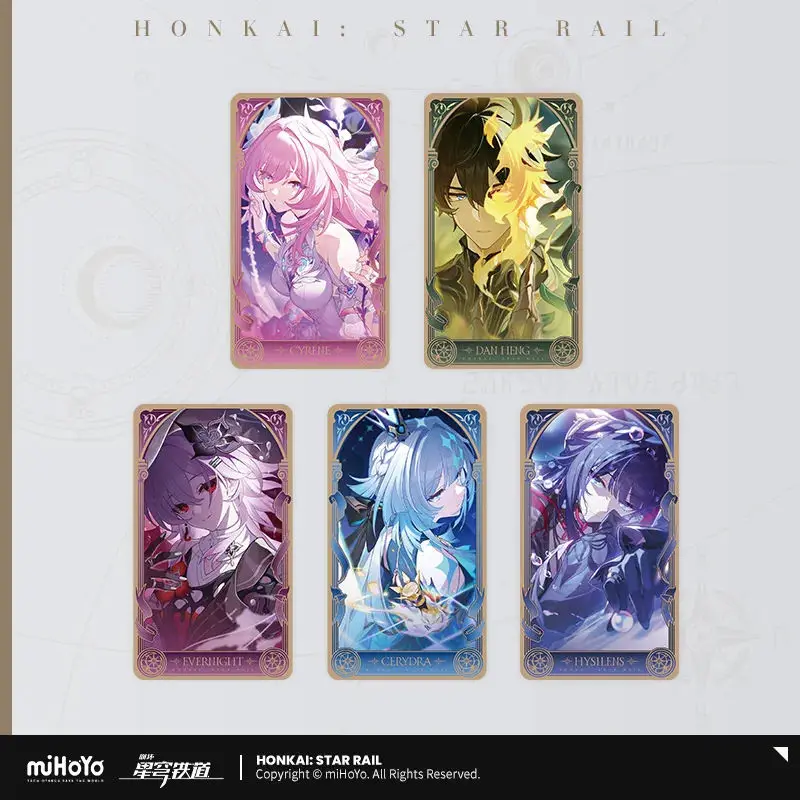 [Genuine] miHoYo Game Honkai Star Rail AMPHOREUS Series Laser Collection Card Cyrene Cerydra Phainon DanHeng Cosplay Xmas Gifts
