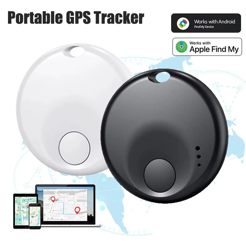 Smart GPS Tracker Portable Tag GPS Tracking Work With Google Find My Device Tracker Antilost Pet Key Global Accurate Positioning