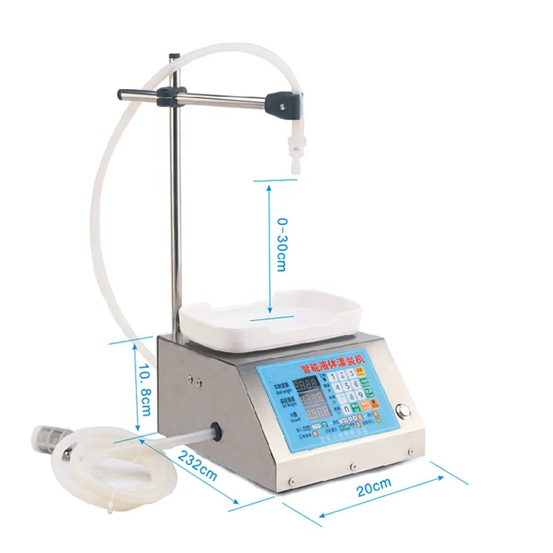 Máquina de enchimento de pesagem semiautomática de alta velocidade fácil de operar para suco/leite/água potável