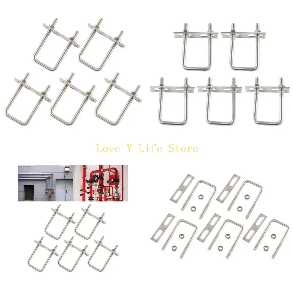

L74C Набор из 5 квадратных болтов из прочной нержавеющей стали для крепления к дереву и металлу