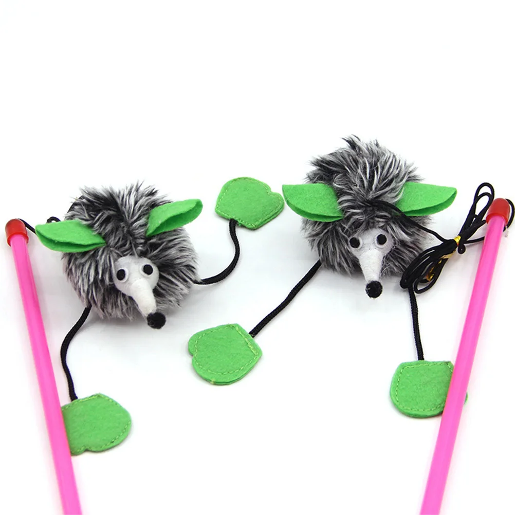 

1pcs Teaser Interactive Mice For Cat Training Stick Cats Fun Training Exercise Game Random Color Teaser Stick For Cat