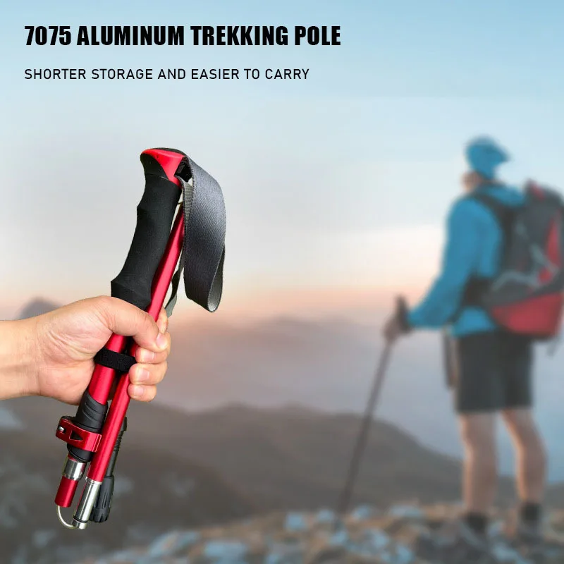 

CEOI GWOK Trekking Poles Ultra-Lightweight Aluminum Alloy Trekking Poles with EVA Grip Handle for Outdoor Hiking Walking Stick