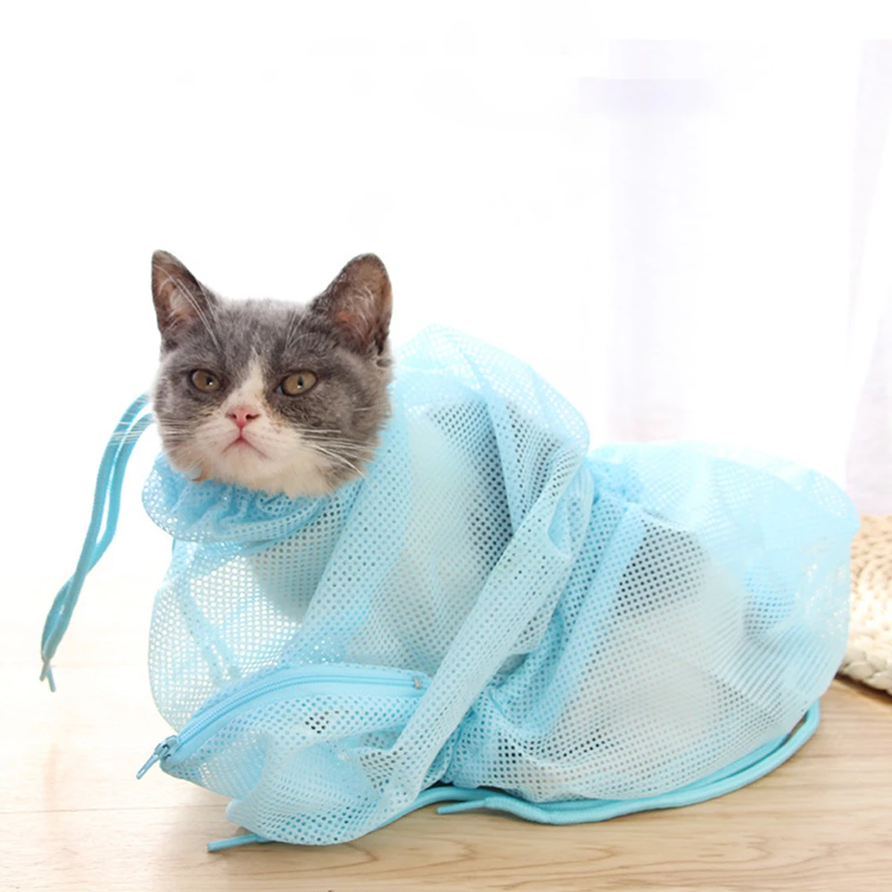 1PC Multifunctional Adjustable Breathable Bite-And Scratch-Proof Cat Binding Bag Pet Cat Supplies Cat Washing Bag