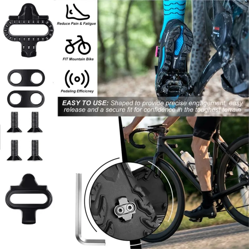 Mountainbike-Schuhe Cleats MTB Cleats Multi-Release SPD Pedal Fahrradschuhe Clips Set Fahrradzubehör