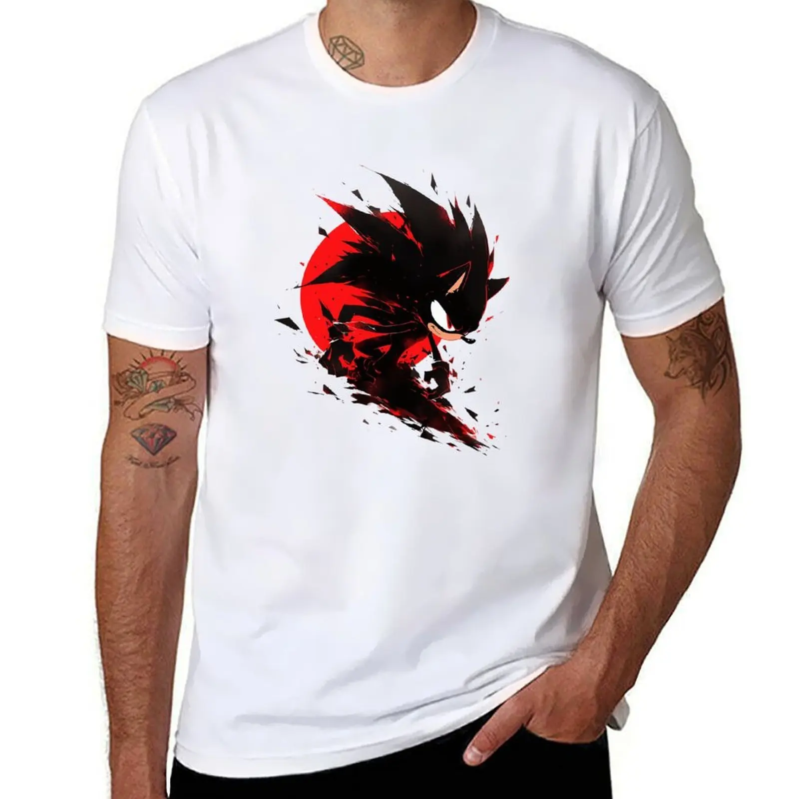 

shadow T-Shirt funny t shirts cotton man t shirt heavy cotton T-Shirt