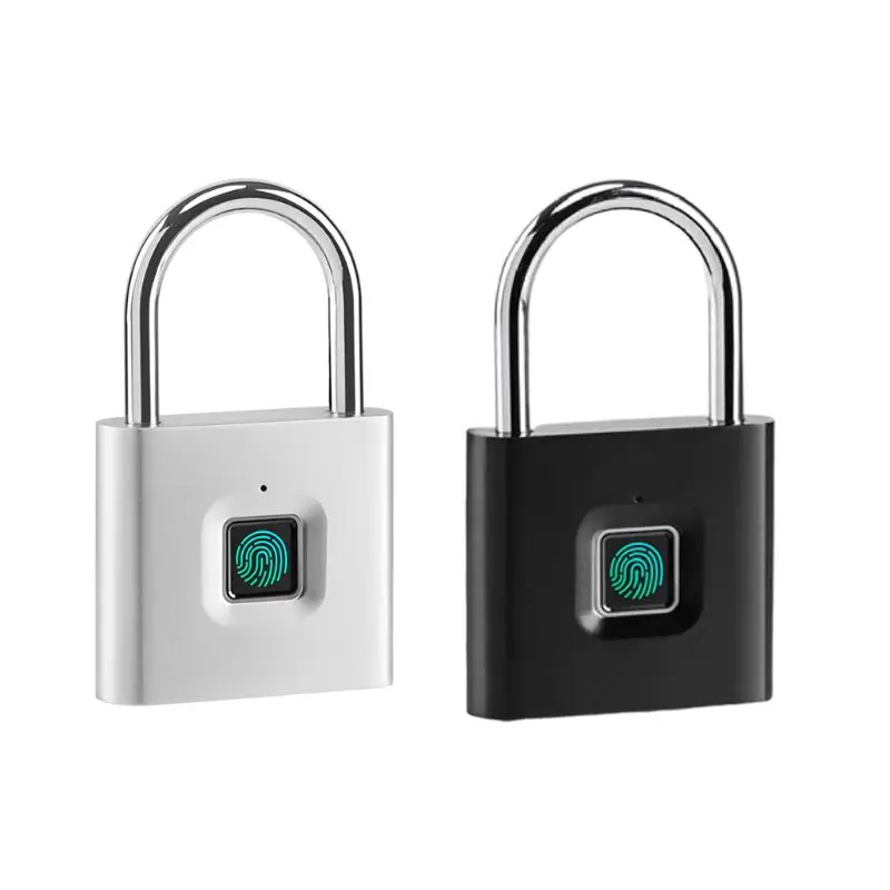 Fingerprint Padlock for Smart Pad Lock with Keyless Bio-metric Water Resistant for Sport Locker Bike School Locker Suitc