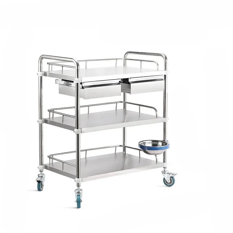 

Factory Outlet Stainless Steel Hospital Medical Cart Treatment Trolley