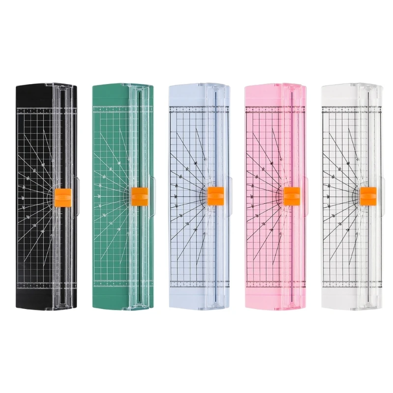 Резак для бумаги с боковой линейкой. Удобный инструмент для скрапбукинга. Двусторонний триммер для бумаги. Школьные канцелярские