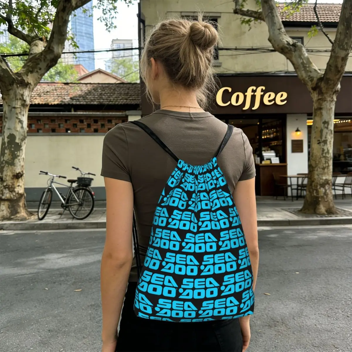 

Sea Doo Team Rxt Brt Marine Backpacks Fashion Drawstring Bags Shoes Bag Book Bags for Travel School