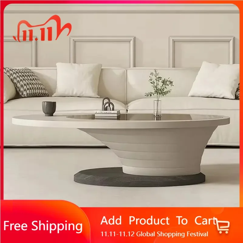 

Reception Coffee Tables Modern Oval Design Minimalist Home Coffee Tables Nordic Luxury Italian Meubles Postmodern Furniture