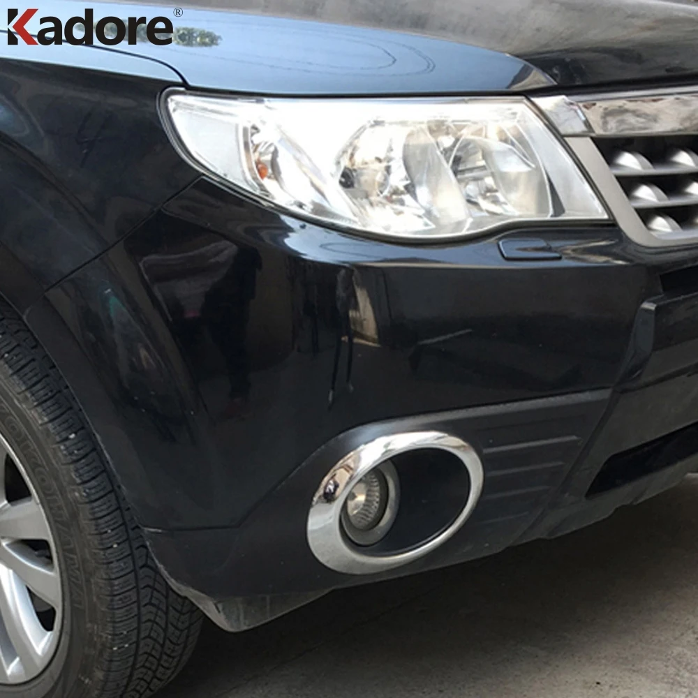 Front Fog Light Lamp Cover Frame For Subaru Forester 2009 2010 2011 2012 Foglamp Foglight Trim Car Accessories