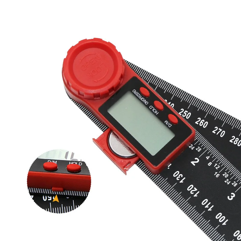 0-200mm/30mm Electronic Digital Protractor Gauge Angle Ruler Goniometer  Measurement Tool Instrument Goniometry Finder Meter