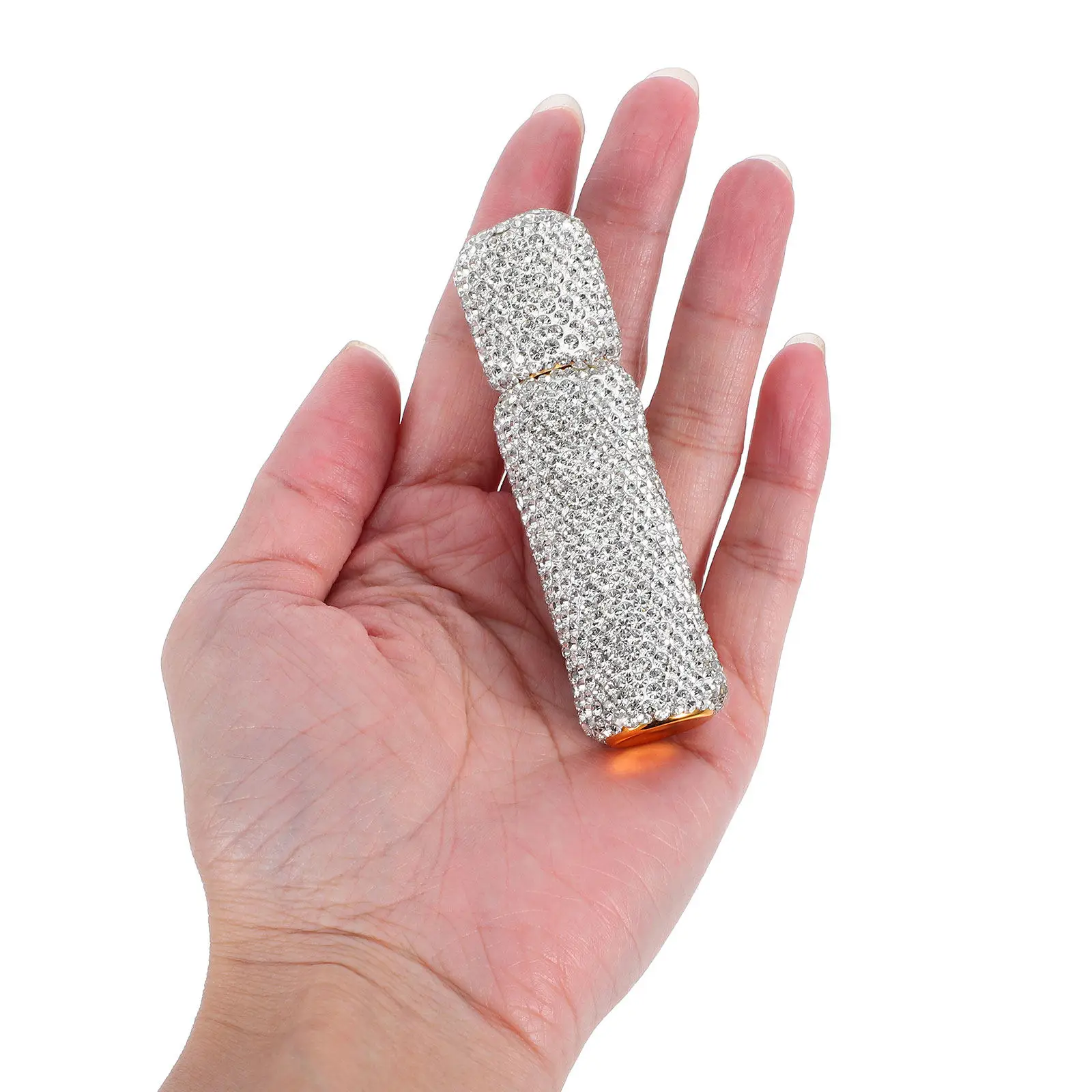 10Ml Rhinestone Roller Bottle for Essential Oils Perfume Refillable Portable Travel Mini Container Women Uv Blocking