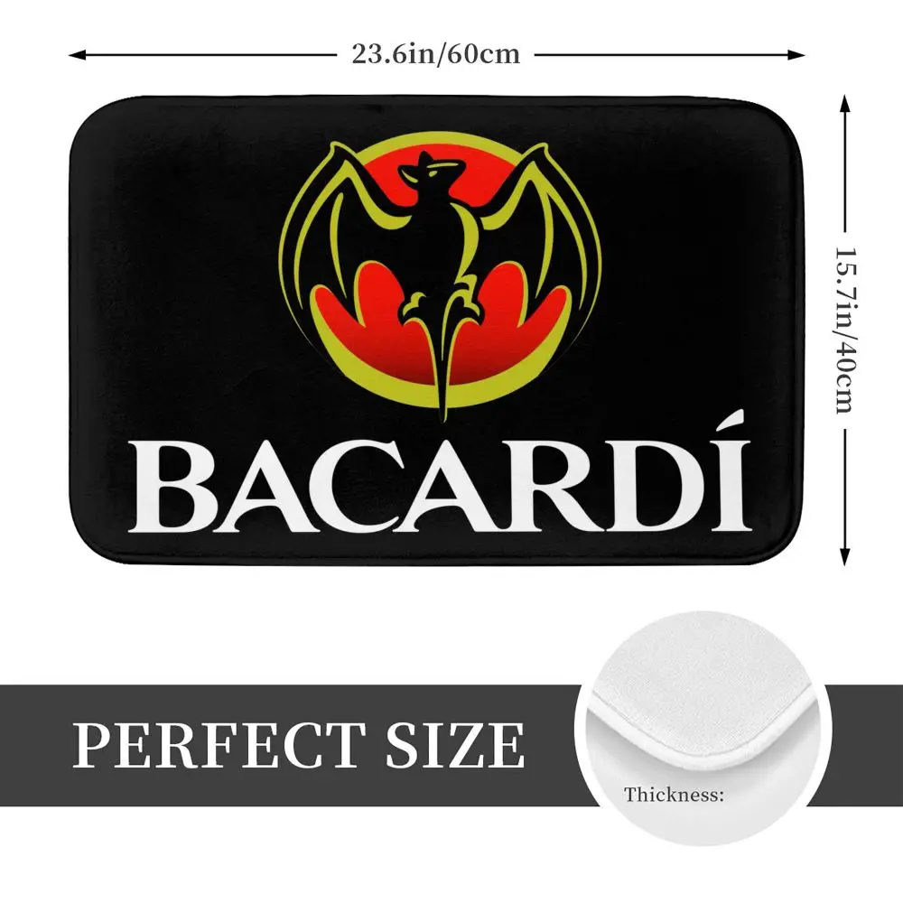 NEW Bacardi Printed Doormat Floor Mat Home Creative Mat Super Soft Absorbent Bathroom Door Mat Door Entrance Mat