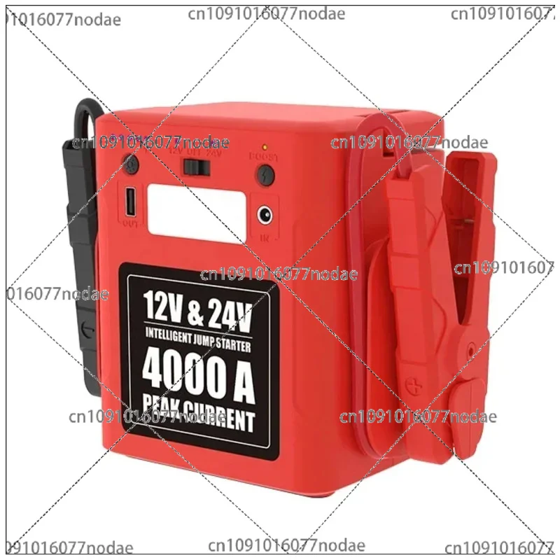 Car Battery 12V 24V 4000A Emergency Kit Booster 42000MAh Power Bank Jump Starter with Phone Charger