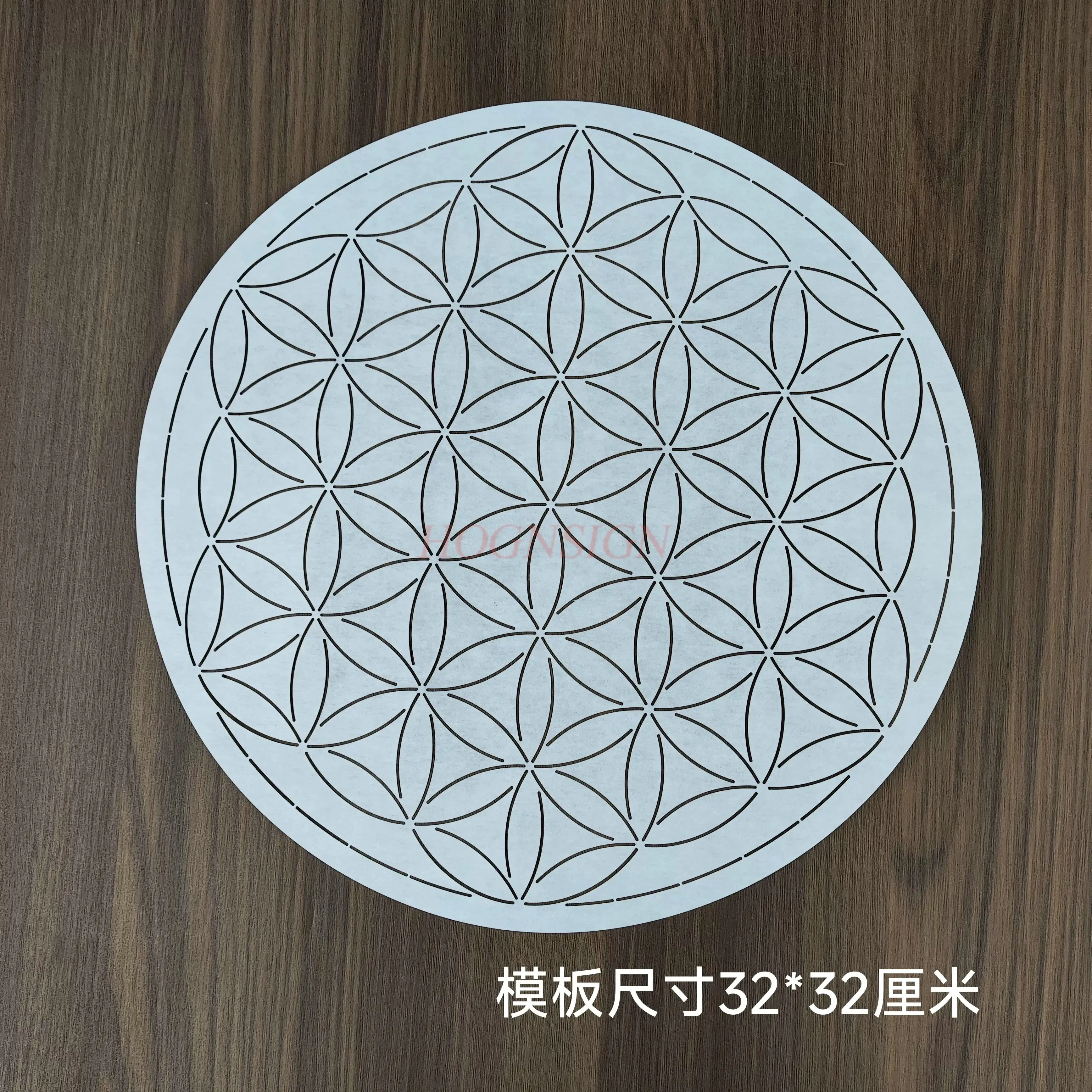 1 قطعة قالب التطريز غرزة حصيرة الشاي رسم قالب نمط دائري مجوف هندسي