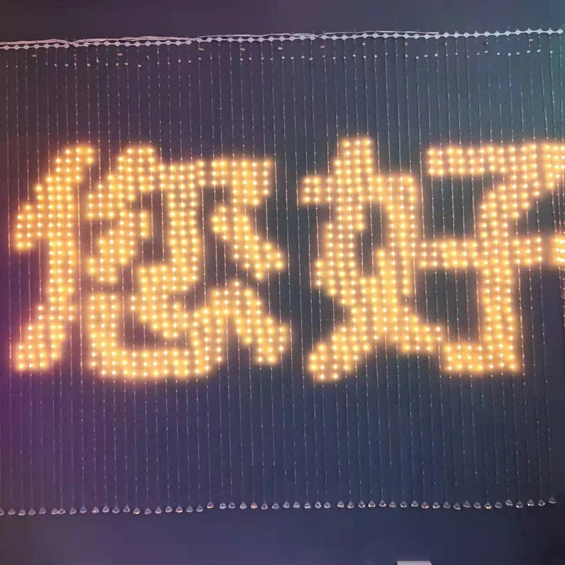 Rideau LED RVB avec écran dynamique, contrôle d'application, 1x3m, 2x6m