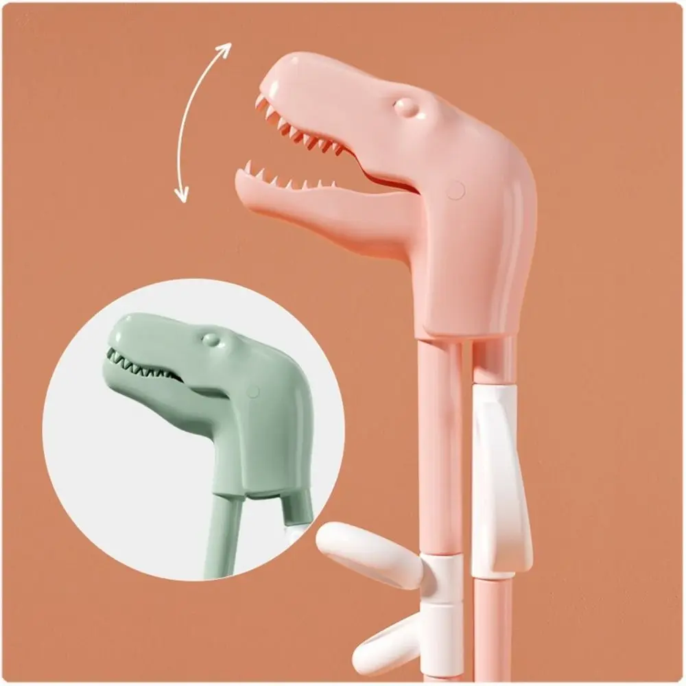 Non-Slip Grip Learning Practice Chopsticks Stage Training Auto-rebound Dinosaur Training Chopsticks Beginner Friendly