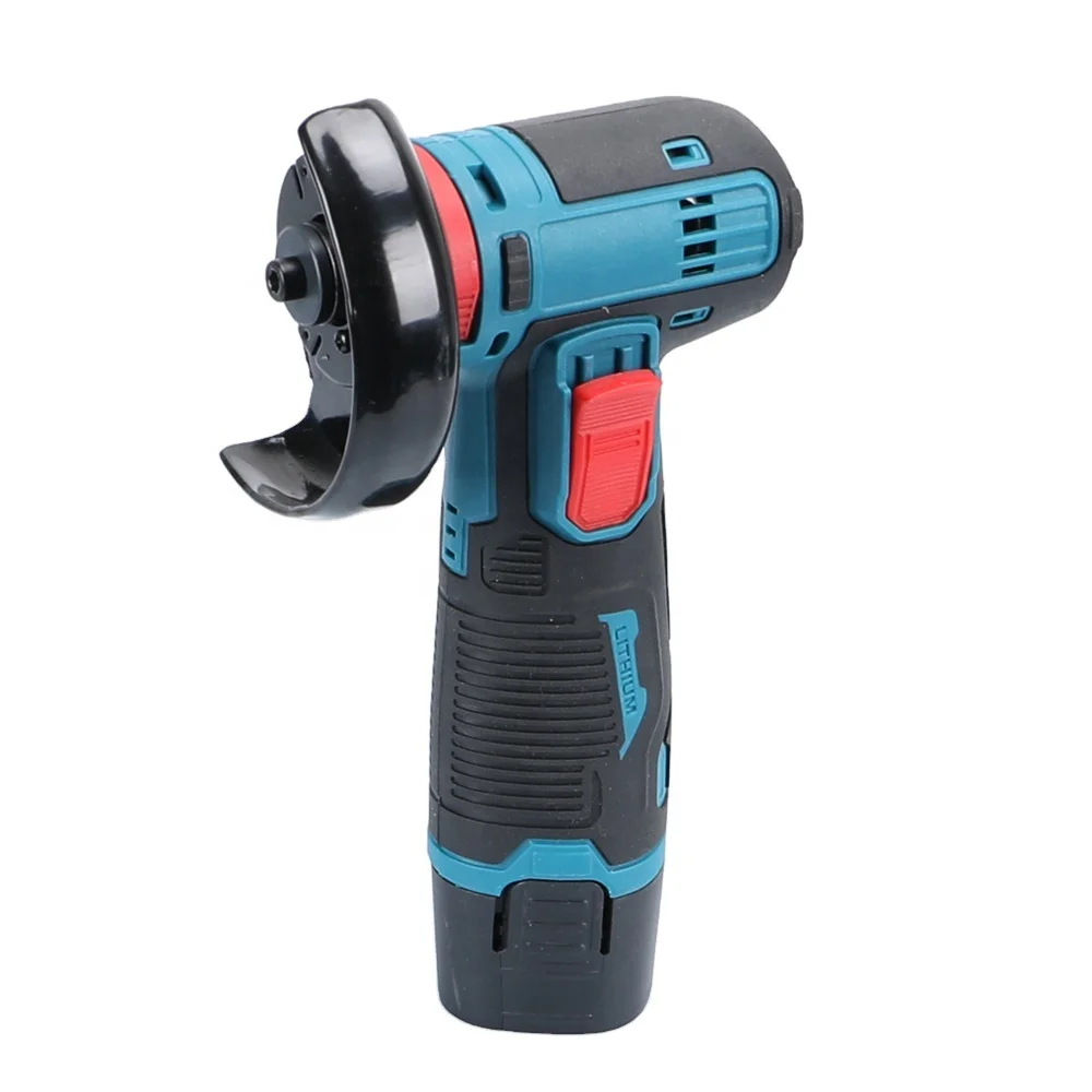 

Cordless 75mm Diameter 3" Inch Angle Grinder for Metal Cutting & Grinding 12V Palm Grinder with Slide Switch