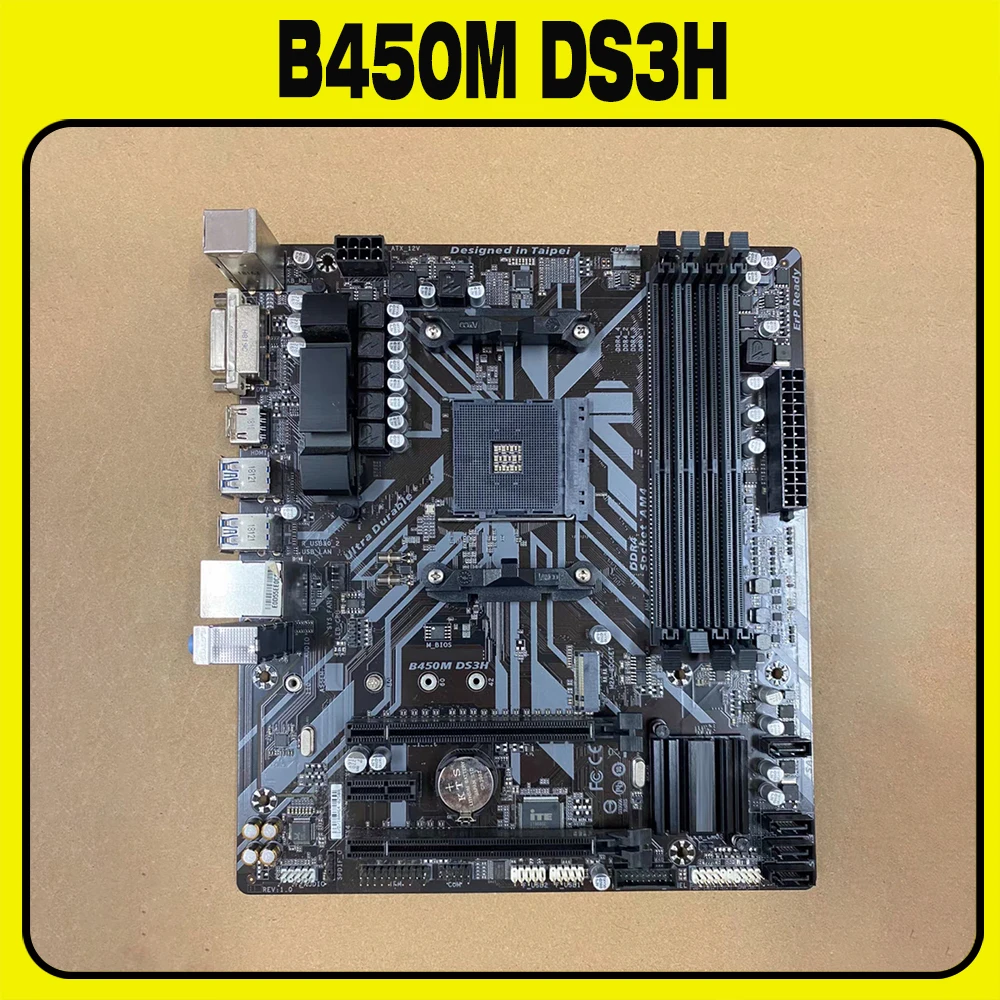 

For G-I-G-A-B-Y-T-E B450M DS3H Micro-ATX Motherboard AM4 B450 HDMI M.2 DDR4 Ryzen 3/5/7/9 USB3.1 HDMI