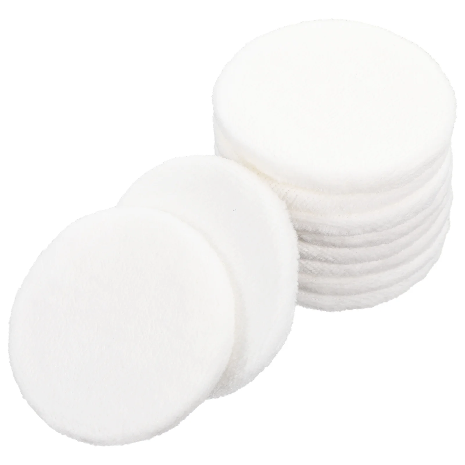10 個の快適なコットンメイクアップ、フェイスパウダーオイルコントロールと輝くパフメイクアップ用品用
