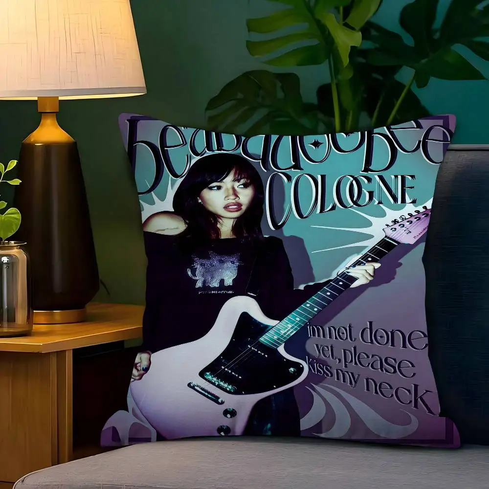 Rock Singer Pretty B-Beabadoobee Cushion Cover Inches Farmhouse Decor Home Throw Pillow Covers For Couch Decorations