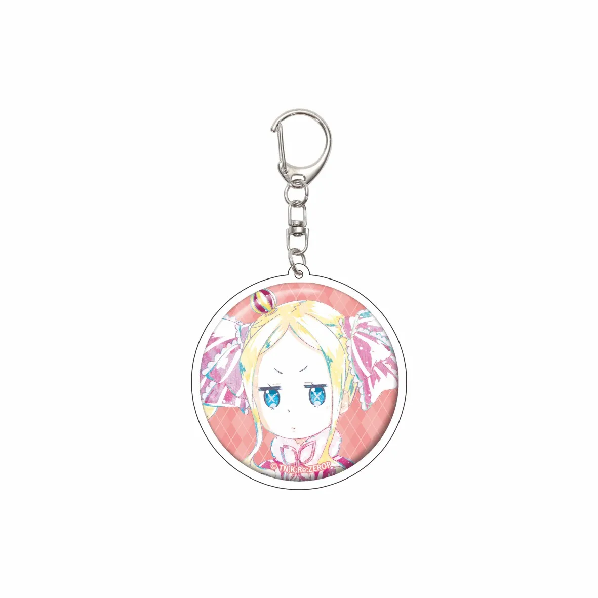 55MM Anime ZERO - Starting Life in Another World KeychainReinhard Van Astrea Key Chain Acrylic Model Plate Christmas Gifts