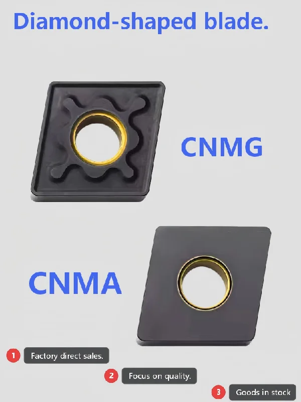

CNMA120412 Tungsten Carbide Indexable Turning Insert CNC Lathe Cutter 80 Rhombic 1.2mm R For Steel Cast Iron Stainless Steel