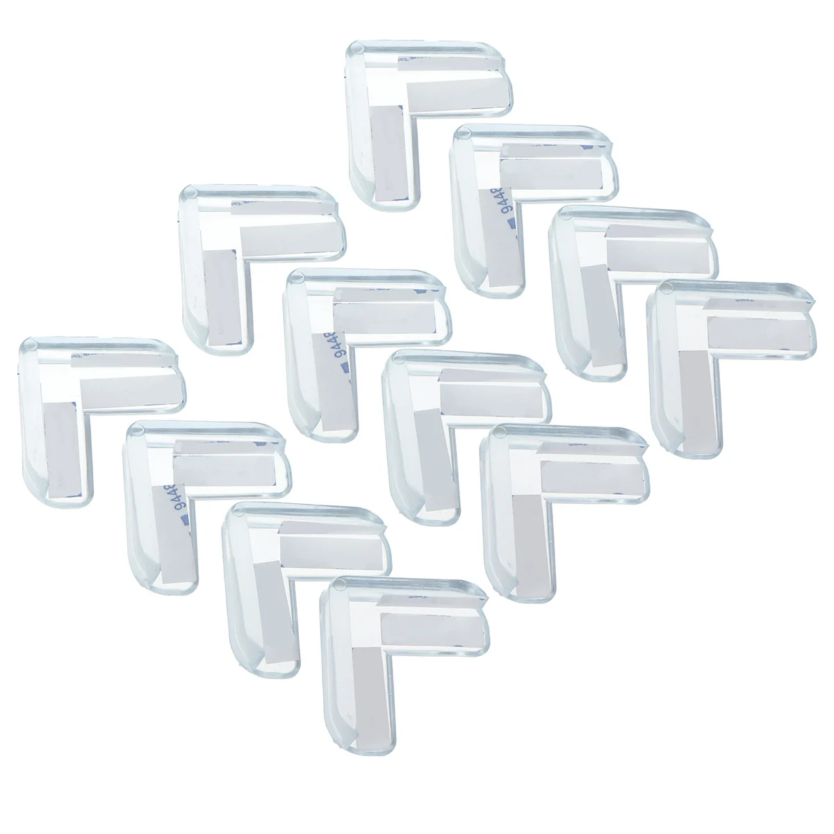 

12Pcs Baby Safety Corner Guards L-Shaped Double Layer Anti-Collision Cushion for Furniture Table Bed Stair Protection