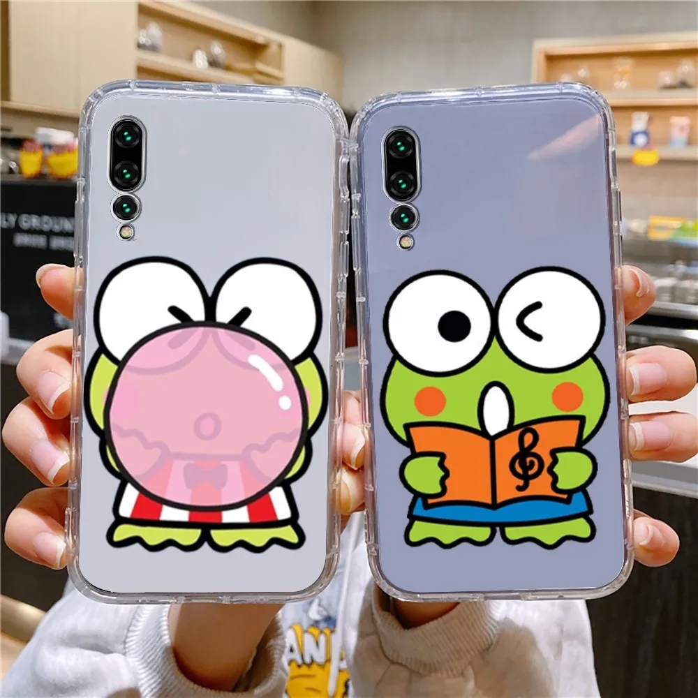 S-Sario K-Keroppi Phone Case For Xiaomi 11 Redmi Note 11 5G 8T 9A 9 10T Note8Pro Note9 12SUltra Transparent Case