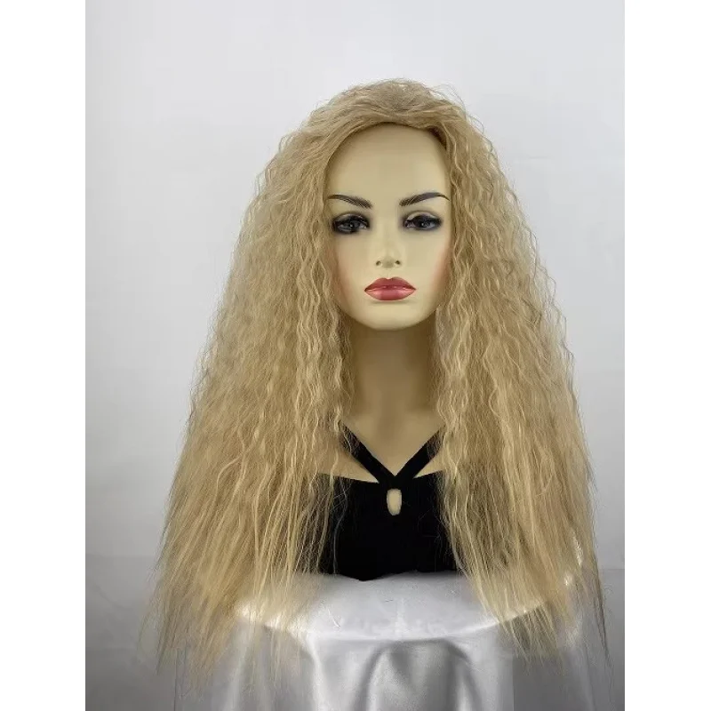 

Женский волнистый вьющийся женский парик с длинной девочкой и золотым париком