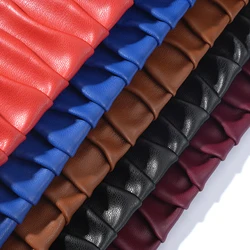 Composite Leather Fabric PU Embossed Artificial Leather Box Foreskin Skirt Clothing Shoe Material Diy Cloth for By The Yard