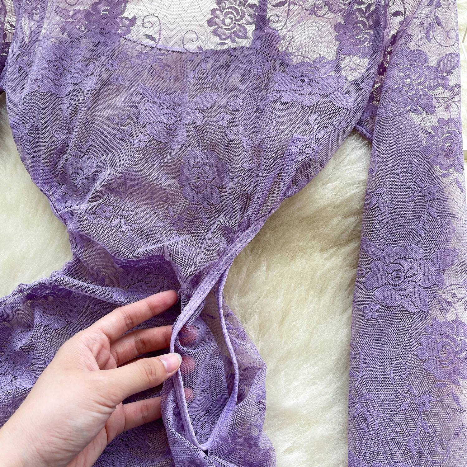 세련된 섹시한 수 놓은 메쉬 셔링 요정 연필 드레스 여름 여성 Boho Sundress 여성 의류