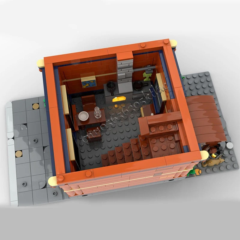 1012 pièces scène de rue de ville la maison du travailleur MOC personnaliser bloc de construction modulaire technologie créative bricolage assemblage jouet cadeau