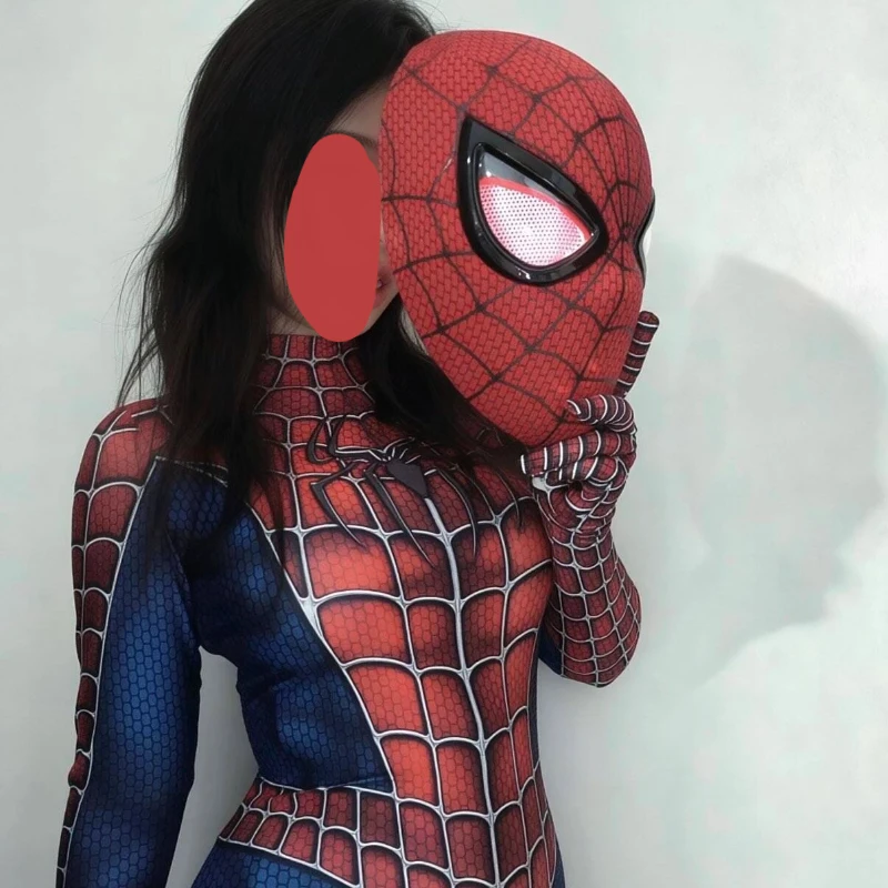 New Black Cat Superhero Zentai Bodysuit 3d Printing Jumpsuit Hot Cosplay Costume For Spider Fans Halloween Party Xmas Gift - view 6