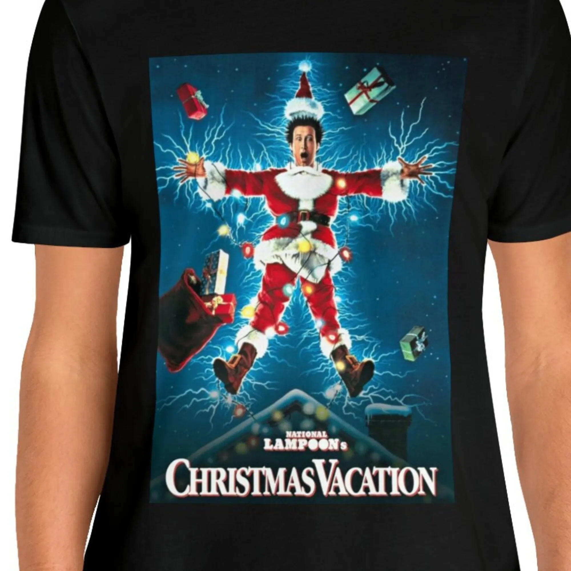 Vintage Christmas Vacation T Shirt Aesthetic Movie Poster Clark Griswold