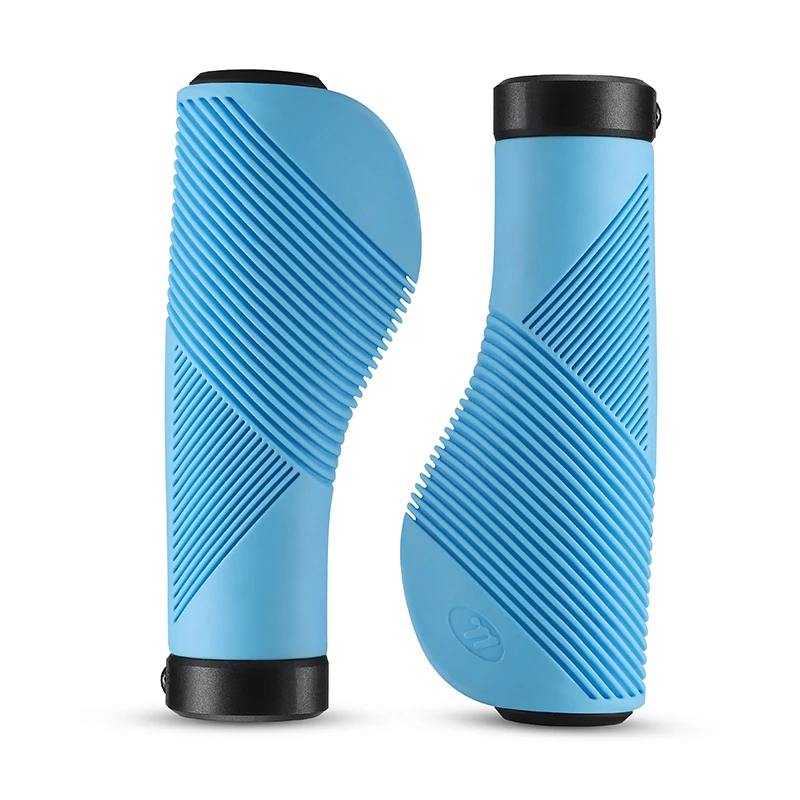 AliExpress West Biking WEST BIKING Bike Grips Multicolor Ergonomic TPE Non-slip Shock Absorbing Bicycle Handlebar MTB Road Grips With 2 Bar End Plugs