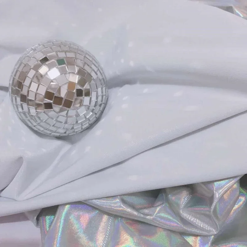 

Phantom Laser Fabric Shooting Props Live Broadcast Background Decoration Cloth Stage Performance Clothing Sew Wholesale Material