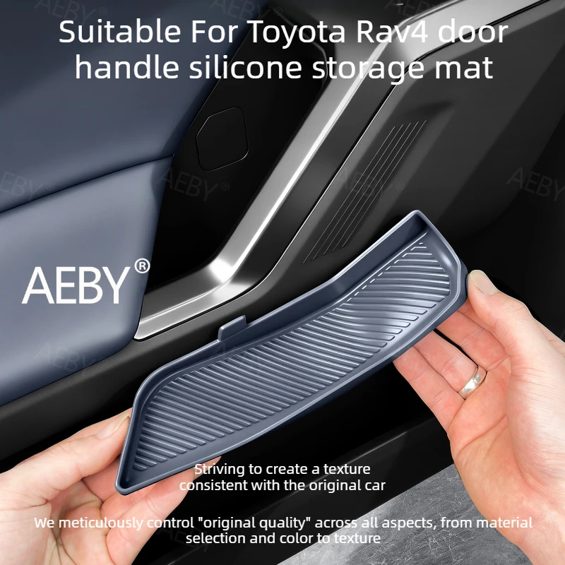 

For Toyota Rav4 2026 door pocket storage box,Door handle storage box silicone tray,Pocket organizer lining,Anti-slip mat