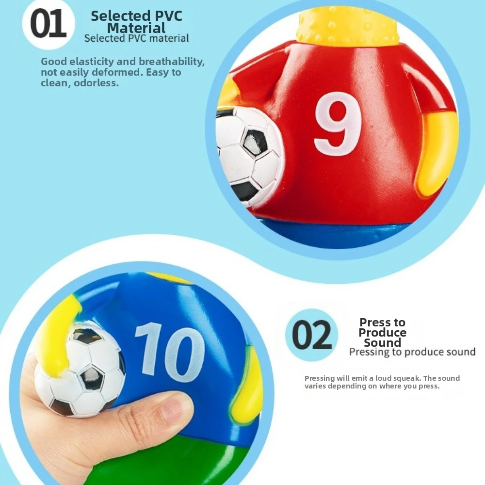Gifts Soccer Style Screaming Chicken Dog Stress Durable Pinch and Scream Chicken Squeaky Pet Chew