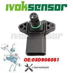 MAP basinç sensörü AUDI A4 VW Fox Polo Skoda Fabia Felicia Octavia koltuk Ibiza 1.4 1.6 i 2.0 03D906051A 03D906051 5WK9693Z