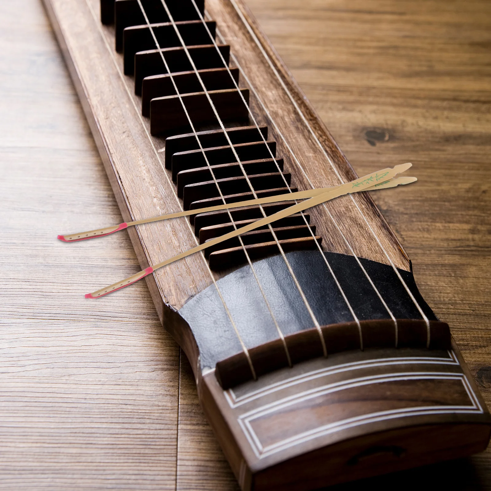 

2Pcs Chinese Yangqin Mallets Professional Bamboo Pattern Music Instrument Accessories for Enhanced Sound and Comfortable Grip