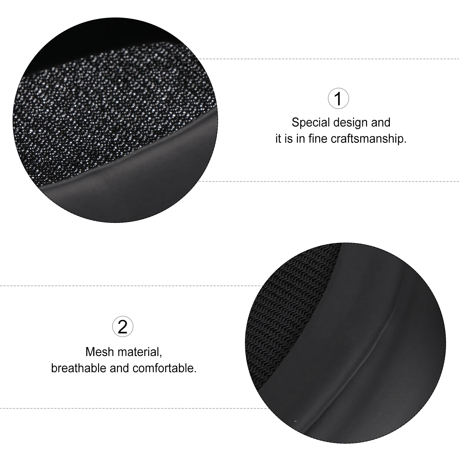 

2pcs Headphone Covers Replacement Protein Comfortable Lightweight Scratch Resistant for Air Headset Earphones Ear